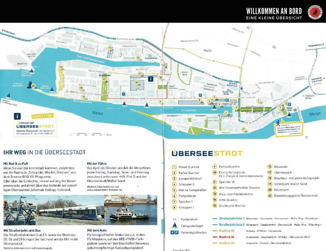 Suesses Motorboot - Bremen Ueberseestadt Екстериор снимка
